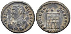 Ancient Coins - Licinius I. 308-324 AD. AE Follis (3.14g, 19mm). Heraclea mint. Struck 317 AD. RIC 17