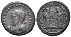 Ancient Coins - Constantine I ‘the Great’. 307-337 AD. AE Follis (3.28g, 18mm). Siscia mint. Struck 318/9 AD. RIC 84