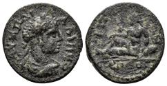 Ancient Coins - Lydia, Saitta. Gallienus, 253-268 AD. AE 19.5mm (3.85 gm). SNG Copenhagen 415