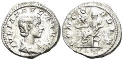 Ancient Coins - Julia Paula, Augusta. 219-220 AD. AR Denarius (3.50g, 20mm). Rome mint. Struck 220 AD. RIC 211