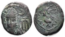 Ancient Coins - Elymais. Orodes II. Early 2nd Century AD. AE Drachm (3.37g, 16mm). Van’t Haaff Type Type 13.1