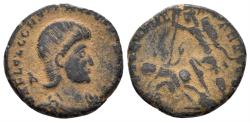 Ancient Coins - Constantius Gallus, Caesar. 351-354 AD. AE Centenionalis (4.00g, 18mm). Uncertain mint. mint. Cf. LRBC 2029