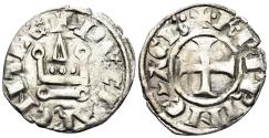 World Coins - Crusaders, Principality of Achaea. Charles II de Anjou. 1285-1289. BI Denier Tournois (0.79g, 19mm). Clarenzia (Glarentza) mint. CCS 12