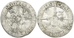 World Coins - Flandres. County. Philippe le Bon. 1419-1467. AR Double Gros / Vierlander (3.00g, 28.5mm). Bruges mint. D.d.P., 4, 61