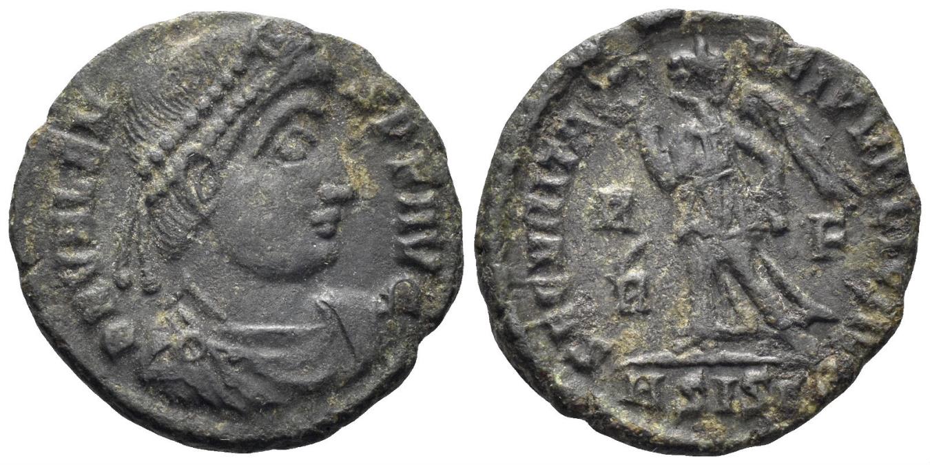 Valens. 364-378 AD. AE3 (2.33g, 18mm). Siscia mint. Struck