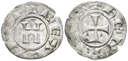 World Coins - Crusaders, Lusignan Kingdom of Cyprus. Henry I. 1218-1253. BI Denier (0.49g, 16.5mm). Metcalf, Crusades 638