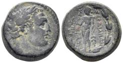 Ancient Coins - Lydia, Sardeis. Circa 133 BC-14 AD. AE 17mm (7.34g). Menokritos, magistrate. Imhoof-Blumer, Monnaies Grecques, p.388, 27