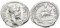 Ancient Coins - Septimius Severus. 193-211 AD. AR Denarius (2.79g, 20mm). Rome mint. Struck 203 AD. RIC 266