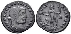 Ancient Coins - Licinius I. 308-324 AD. AE Follis (4.13g, 24mm). Siscia mint. Struck 312 AD. RIC 227