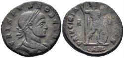 Ancient Coins - Crispus, Caesar. 317-326 AD. AE Follis (4.01g, 19mm). Arelate mint. Struck 317 AD. RIC 132