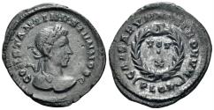 Ancient Coins - Constantine II Caesar. 316-337 AD. AE Follis (2.37g, 20.5mm). Londinium mint. Struck 323/4 AD. RIC 292