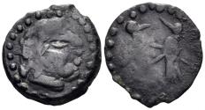 Ancient Coins - Celtic Northern Gaul. Bellovaci. 1st century BC. AE 17mm (2.17 gm). ‘type de Vendeuil-Caply’. DT 699