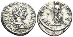 Ancient Coins - Caracalla. 198-217 AD. AR Denarius (3.23g, 18mm). Laodicea ad Mare mint. Struck 199 AD. RIC 341b