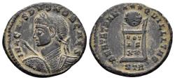 Ancient Coins - Crispus, Caesar. 317-326 AD. AE Follis (3.13g, 21mm). Treveri mint. Struck 321 AD. RIC 308