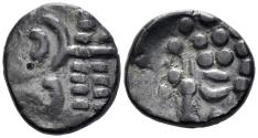 Ancient Coins - Celtic Britain, Durotriges. Uninscribed. Circa 65 BC-45 AD. BI Stater (g,8mm). Cranborn Chase type (Durotrigan E). Van Arsdell 1235-1