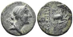 Ancient Coins - Ionia, Ephesos. Circa 245-202 BC. AE 17mm (3.47g). Unclear magistrate. SNG Copenhagen 281 var. (magistrate)
