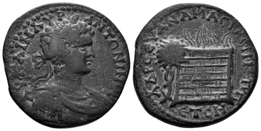Ancient Coins - Pontos, Amaseia. Caracalla 198-217 AD. AE 29mm (14.31gm). Dated CY 208 (206/7 AD). Rec Gen 80