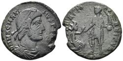 Ancient Coins - Magnus Maximus. 383-388 AD. AE2 (5.00g, 23mm). Arelate mint. Struck 383-8 AD RIC 26a