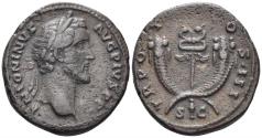 Ancient Coins - Antoninus Pius. 138-161 AD. AE As (10.28g, 26mm). Rome mint. Struck circa 140 AD. RIC 705a