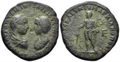 Ancient Coins - Moesia Inferior, Markianopolis. Elagabalus, with Julia Maesa. 218-222 AD. AE Pentassarion (9.69g, 26.5mm). Julius Antonius Seleucus, legatus consularis. Varbanov 1667