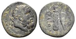 Ancient Coins - Kilikia, Aigeai. Circa 164-27 BC. AE 14mm (1.73 gm). SNG Levante 1650