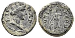 Ancient Coins - Karia, Antiochia ad Maeandrum. Time of Trajan and Hadrian, 98-138 AD. AE Hemiassarion (3.56 gm, 16mm). RPC III 2245