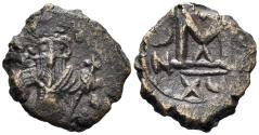 Ancient Coins - Constans II. 641-668. AE Follis (4.03g, 19mm). Constantinople mint. SB 1008