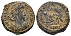 Ancient Coins - Constantius II. 337-361. AE Half Centenionalis (3.00g, 16mm). Antioch mint. Struck 355-61 AD. LRBC 2635