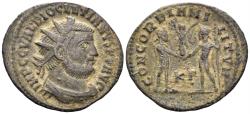 Ancient Coins - Diocletian. 284-305 AD. AE Radiatus (2.74g, 23mm). Cyzicus mint. Struck 295-9 AD. RIC 15a