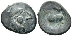 Ancient Coins - Celtic Eastern Europe. Imitations of Philip II of Macedon. 3rd-2nd centuries BC. AE ‘Tetradrachm’ (9.51g, 24mm). "Kugelwange" type. Lanz 478
