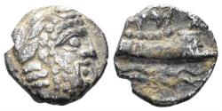 Ancient Coins - Phoenicia, Arados. Circa 380-350 BC. AR Obol (0.74g, 9mm). Betlyon 13