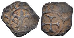 World Coins - Crusaders, Antioch. Bohemond IV. 1201-1216. BI Pougeoise (0.75g, 15mm). Metcalf 471