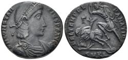 Ancient Coins - Constantius II. 337-361 AD. AE Centenionalis (7.00g, 22mm). Cyzicus mint. Struck 351-4 AD. RIC 93A