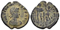 Ancient Coins - Arcadius. 383-408 AD. AE3 (2.81g, 19mm). Cyzicus mint. Struck 395-401 AD. RIC 66