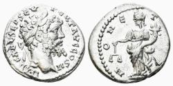 Ancient Coins - Septimius Severus. 193-211 AD. AR Denarius (2.66 gm, 17mm). Emesa mint. Struck 194/5 AD. RIC 411a