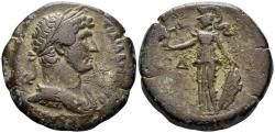 Ancient Coins - Egypt, Alexandria. Hadrian. 117-138 AD. AE Drachm (26.38g, 33mm). Dated RY 14 (129/30 AD). RPC III 5740