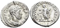 Ancient Coins - Elagabalus. 218-222 AD. AR Denarius (3.18g, 20mm). Rome mint. Struck 221/2 AD. RIC 146