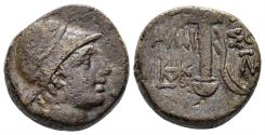 Ancient Coins - Pontos, Amisos. Time of Mithradates VI Eupator. Circa 100-85 BC. AE 18mm (8.38 gm). Malloy 32d