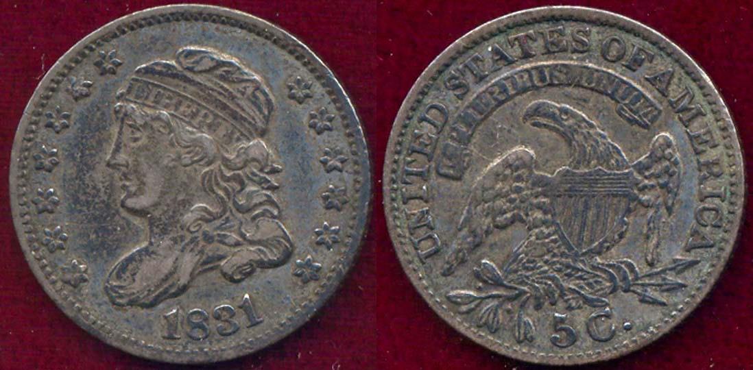 1831 Half on sale Dime