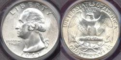 Us Coins - 1941-D WASHINGTON QUARTER  PCGS MS64