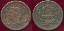 Us Coins - 1844 LARGE CENT VF30