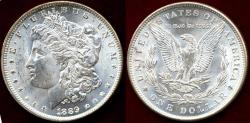 Us Coins - 1889 MORGAN DOLLAR  PCGS MS64  ... BLAST WHITE