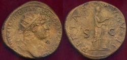 Ancient Coins - HADRIAN 119-123 AD   DUPONDIUS,  PIETAS on rev