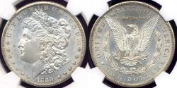 Us Coins - 1889-CC MORGAN $1 NGC MS61  WHITE
