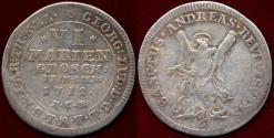 World Coins - BRUNSWICK / HANNOVER  1712 HCB   6 GROSCHEN