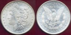 Us Coins - 1890-S MORGAN DOLLAR MS63   ... WHITE