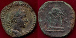 Ancient Coins - VOLUSIAN  251-253 AD  SESTERTIUS