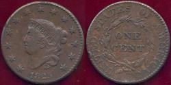 Us Coins - 1825 LARGE CENT  XF45 ... small rim bump