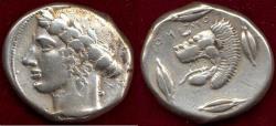 Ancient Coins - SICILY/LEONTINOI    466-425 BC    TETRADRACHM