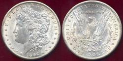 Us Coins - 1897-S MORGAN DOLLAR MS62 .... WHITE